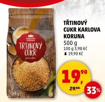 Třtinový cukr Karlova Koruna