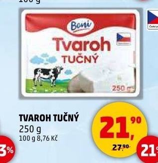 Tvaroh tučný Boni