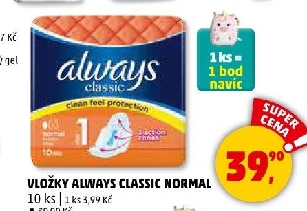 Vložky dámské Classic Always