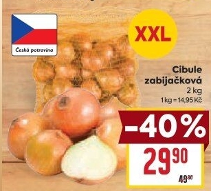 Cibule kuchyňská žlutá