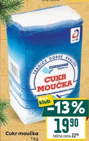Cukr moučka Cukrovar Vrbátky