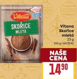 Koření Skořice mletá Vitana