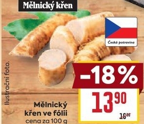 Křen čerstvý Mělnický