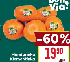 Mandarinky Klementinky Billa Bonvia