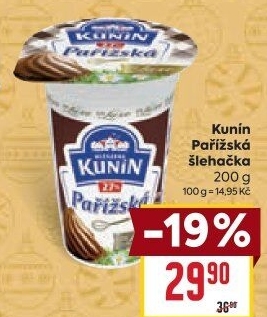 Pařížská šlehačka Mlékárna Kunín 27%