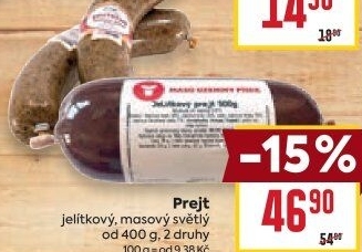 Prejt masový světlý