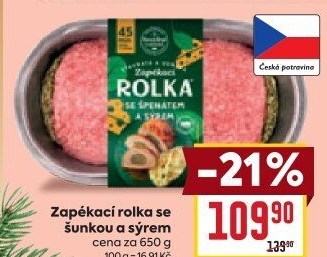 Rolka se šunkou a sýrem Snadné vaření Kostelecké uzeniny