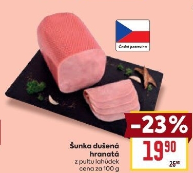 Šunka dušená hranatá Kostelecké uzeniny