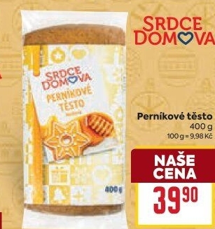 Těsto perníkové Srdce domova