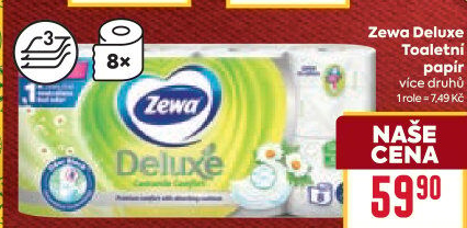 Toaletní papír 3vrstvý Deluxe Zewa