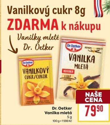 Vanilka mletá Dr. Oetker