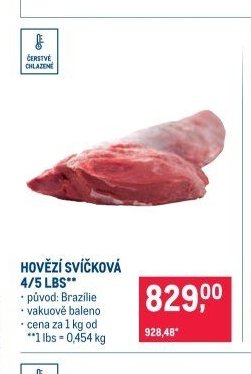 HOVĚZÍ SVÍČKOVÁ