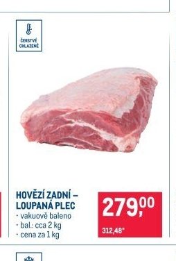 HOVĚZÍ ZADNÍ - LOUPANÁ PLEC