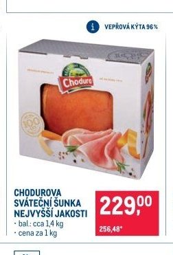 CHODUROVA SVÁTEČNÍ ŠUNKA NEJVYŠŠÍ JAKOSTI