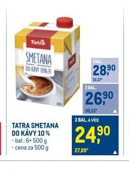 TATRA SMETANA DO KÁVY 10%