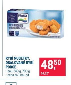 RYBÍ NUGETKY, OBALOVANÉ RYBÍ PORCE