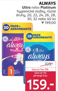 Dámské vložky Ultra Platinum Always