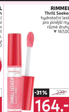 Lesk na rty Thrillseeker Glassy glos Rimmel