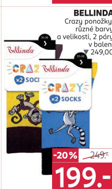 Ponožky Crazy socks Bellinda
