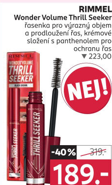 Řasenka Wonder Volume Thrill Seeker Rimmel
