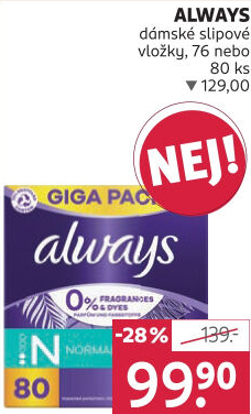 Vložky dámské slipové Always