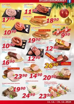 akční leták ESO MARKET 11.12.2024-31.12.2024