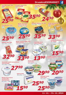 akční leták ESO MARKET 11.12.2024-31.12.2024
