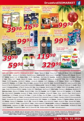 akční leták ESO MARKET 11.12.2024-31.12.2024