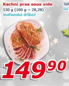 Kachní prsa sous vide Vodňanská kachna