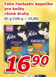 Kapsičky pro kočky Fantastic Felix Purina