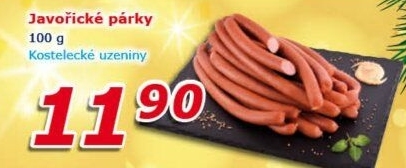 Párky javořické Kostelecké uzeniny