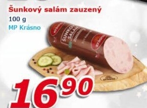 Salám šunkový zauzený Krásno