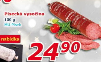 Salám Vysočina písecká Maso uzeniny Písek