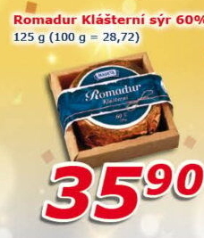 Sýr Romadur Klášterní Madeta