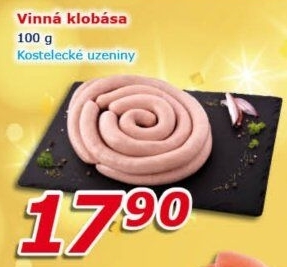 Vinná klobása Kostelecké uzeniny