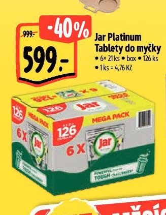 Jar Platinum Tablety do myčky
