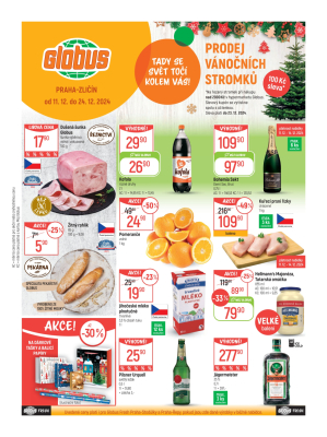 akční leták Globus 11.12.2024-24.12.2024