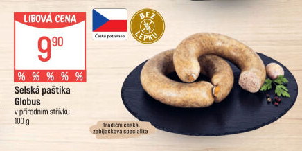Paštika selská Globus