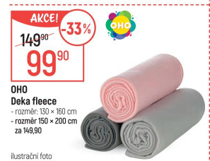 Deka fleecová OHO
