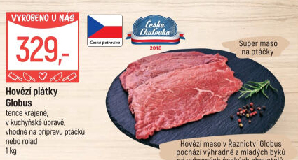 Hovězí plátky Globus