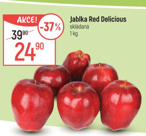 Jablka Red Delicious