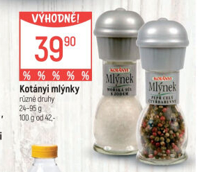 Mlýnek s kořením Kotányi