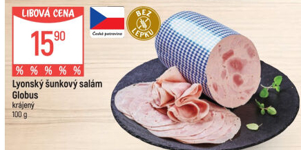 Salám lyonský šunkový Globus