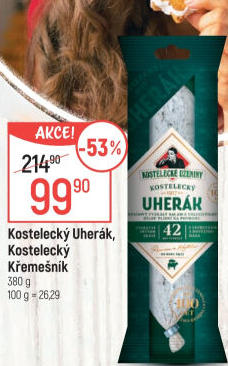 Salám Uherák kostelecký Kostelecké uzeniny