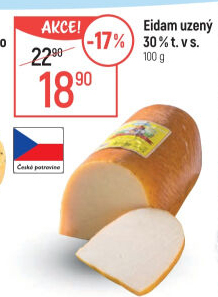 Sýr Eidam uzený 30% Lacrum