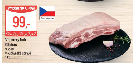 Vepřový bok s kostí Globus