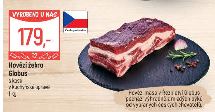 Hovězí žebra s kostí Globus