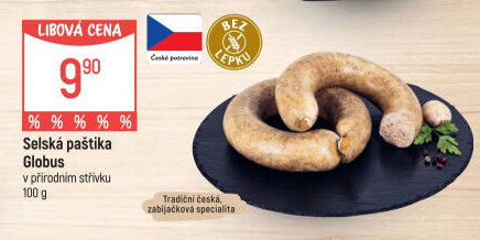Paštika selská Globus