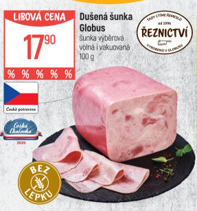 Šunka dušená výběrová Globus