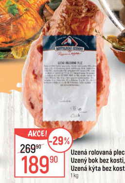 Uzená rolovaná plec Kostelecké uzeniny